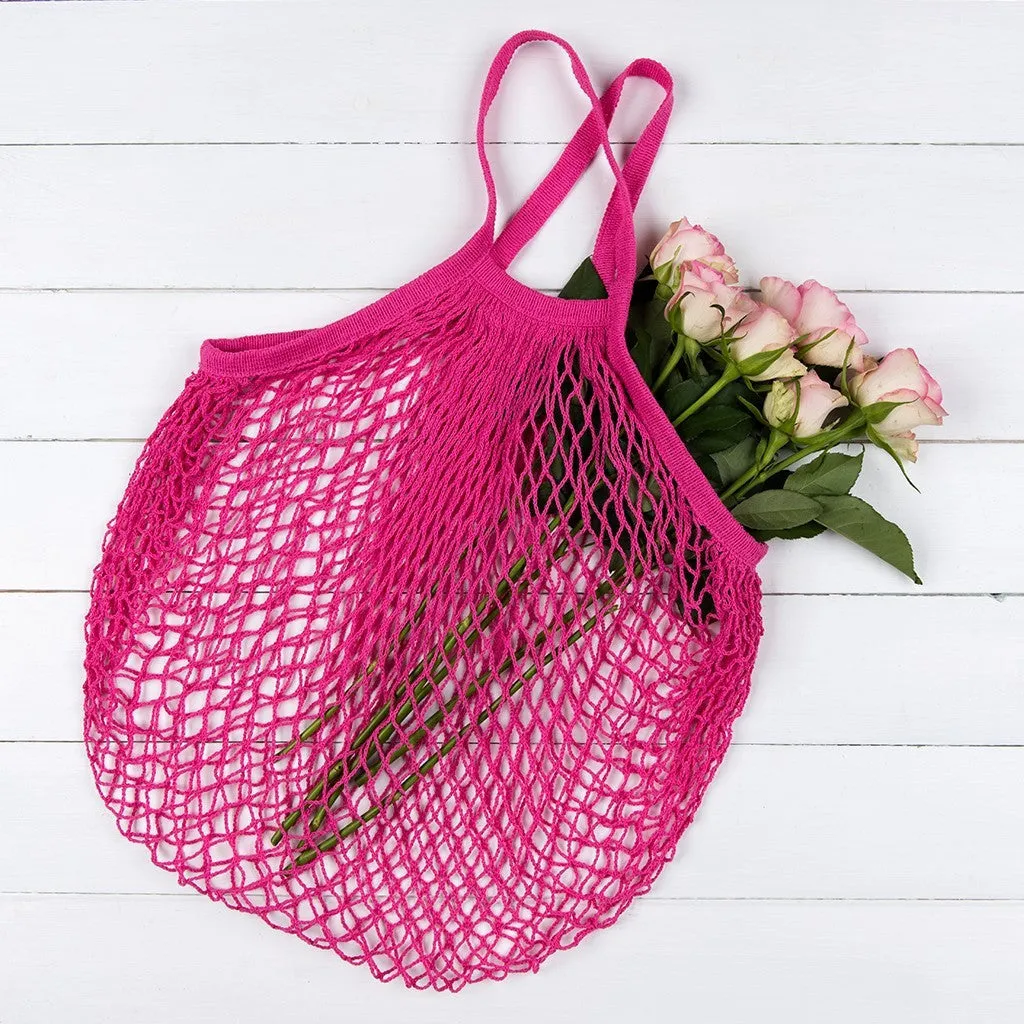 PINK FRENCH STYLE SHOPPING BAG