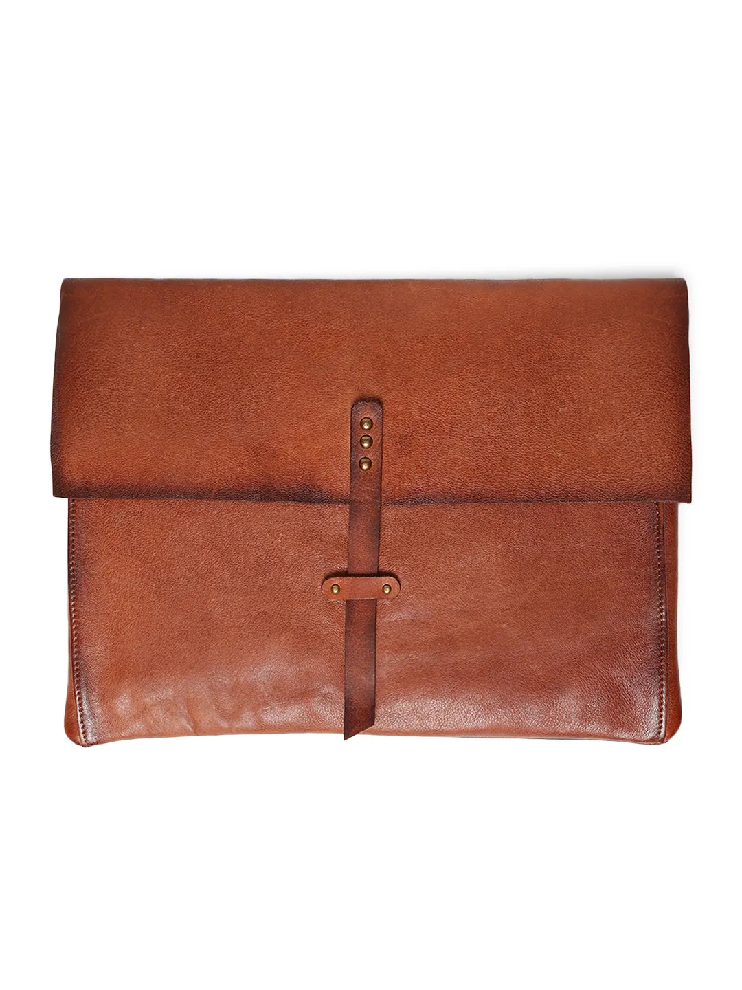 PinnacleHide Cognac Leather Laptop Sleeves