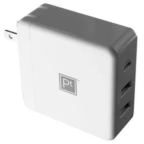 Platinum (65W) Dual USB   47W USB-C Wall Charger - White (PT-PAC65C2U)