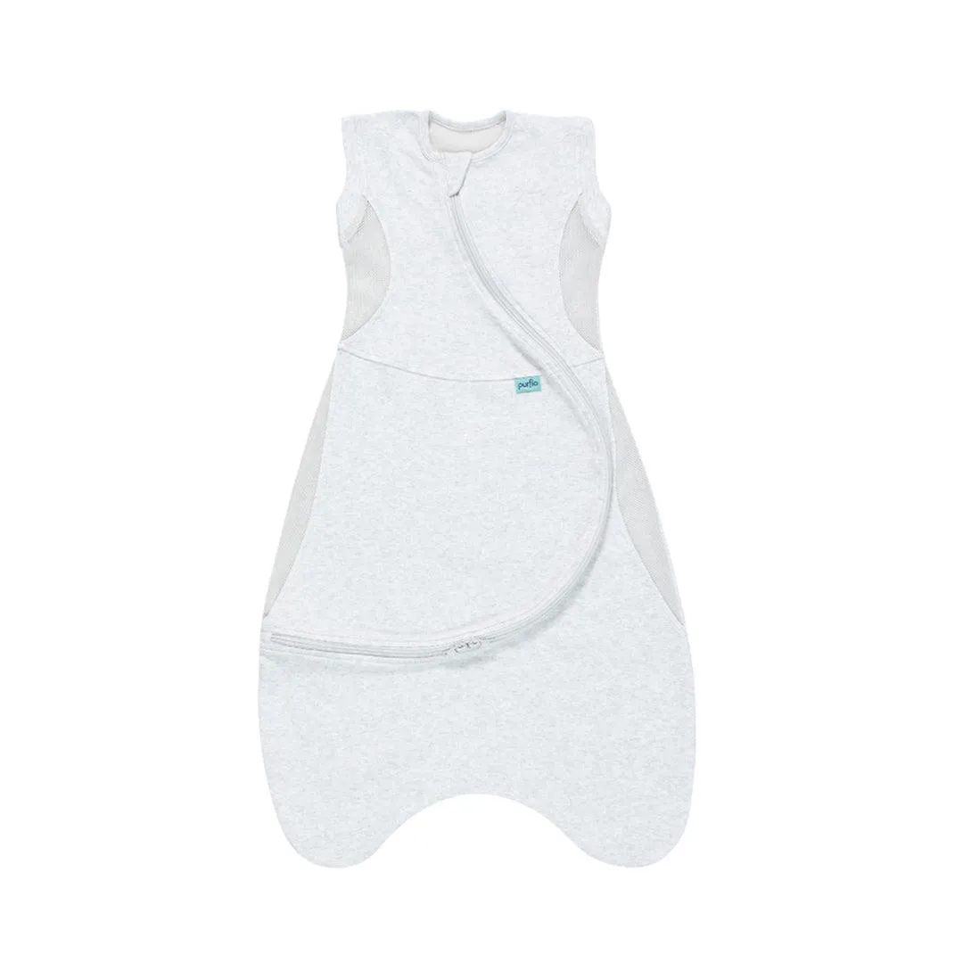 Purflo Cuddle To Sleep Bag - 0.5 Tog - Minimal Grey