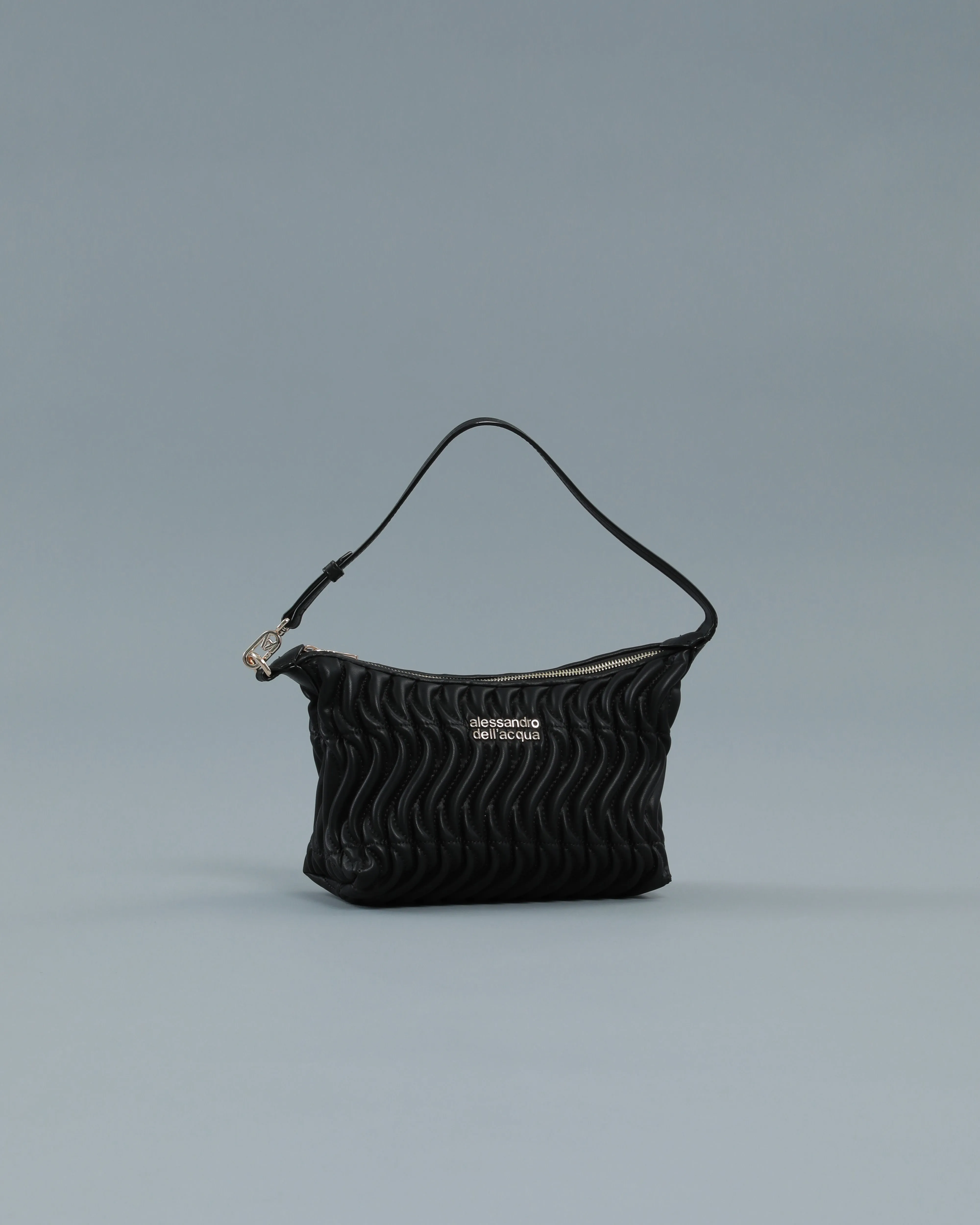 Quilted Shoulder Bag in Black