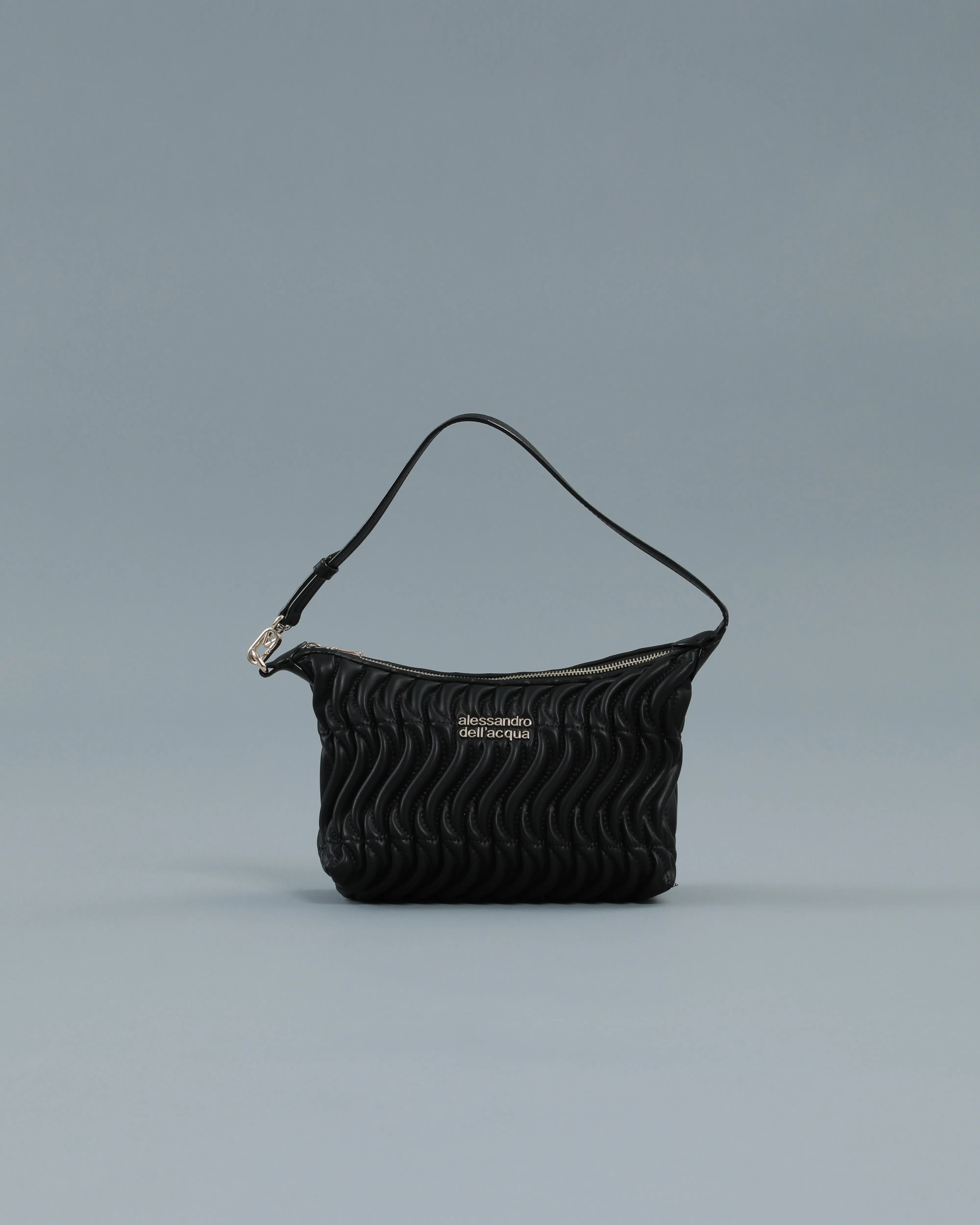 Quilted Shoulder Bag in Black