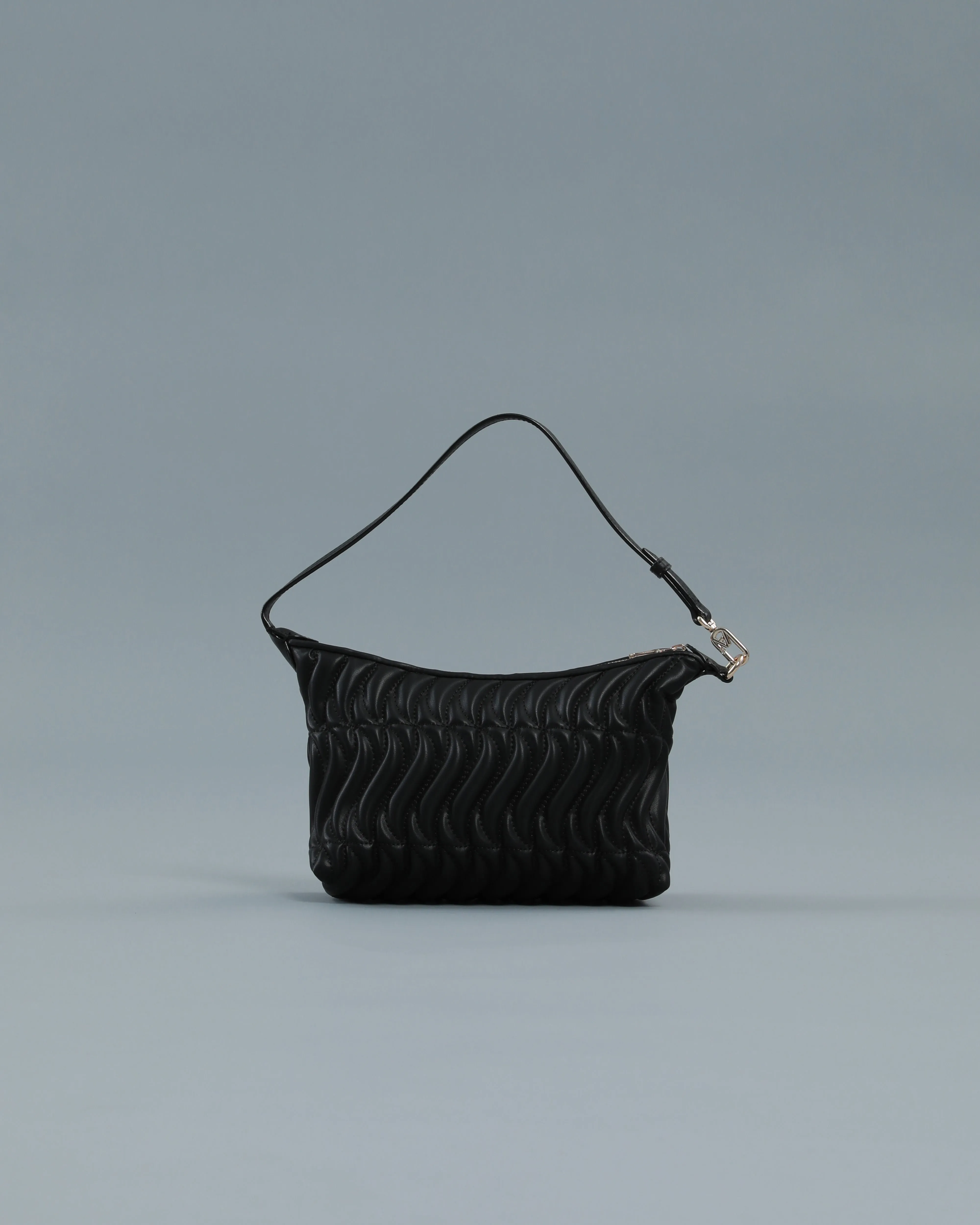 Quilted Shoulder Bag in Black