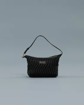 Quilted Shoulder Bag in Black