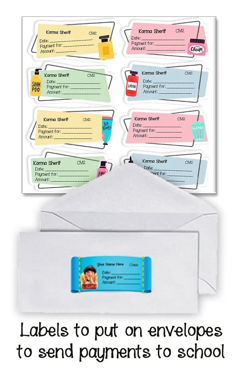 ""Spa" School labels packs