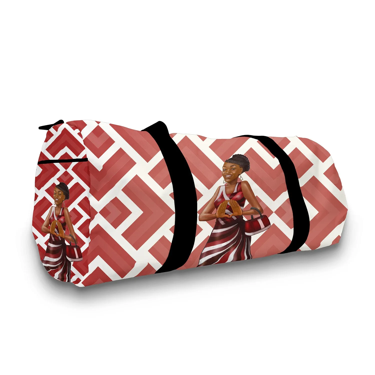 Red & White Travel Bag