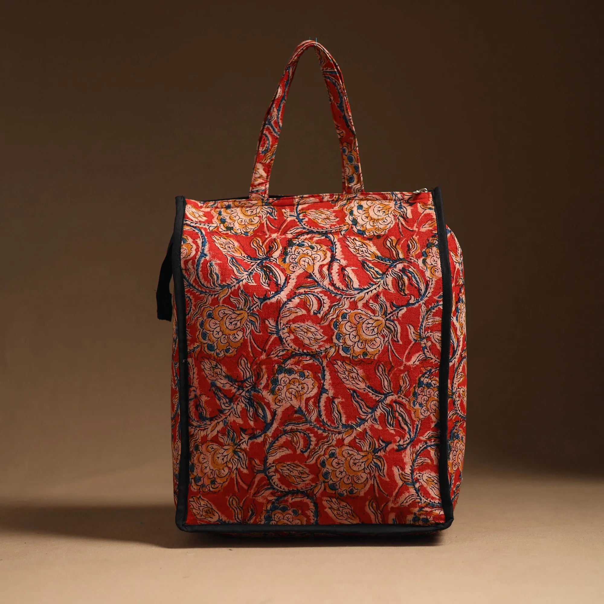 Red - Handcrafted Cotton Shopping Bag 30