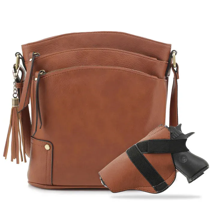 Robin Concealed Carry Lock & Key Crossbody Purse