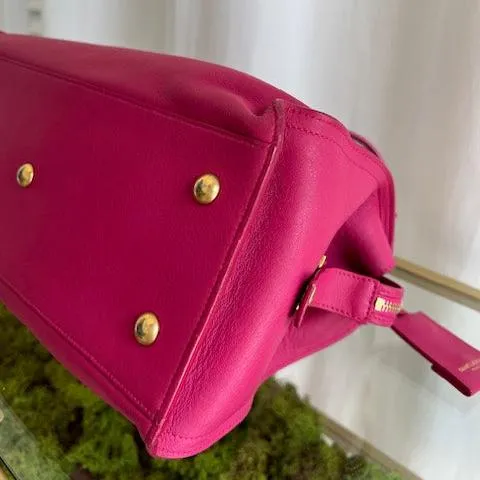 SAINT LAURENT Slouchy Pink Shoulder Bag