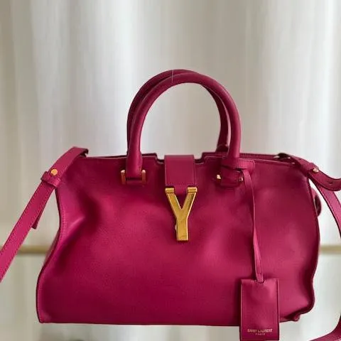 SAINT LAURENT Slouchy Pink Shoulder Bag