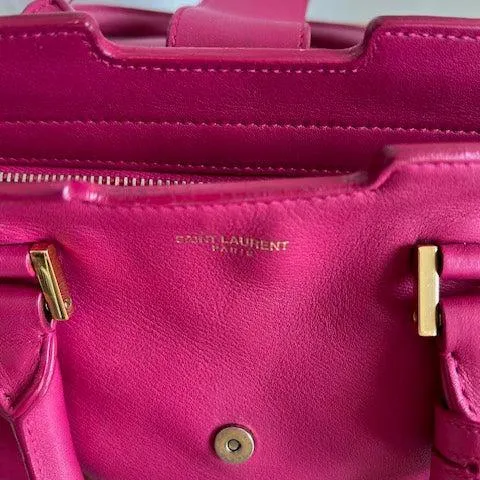 SAINT LAURENT Slouchy Pink Shoulder Bag