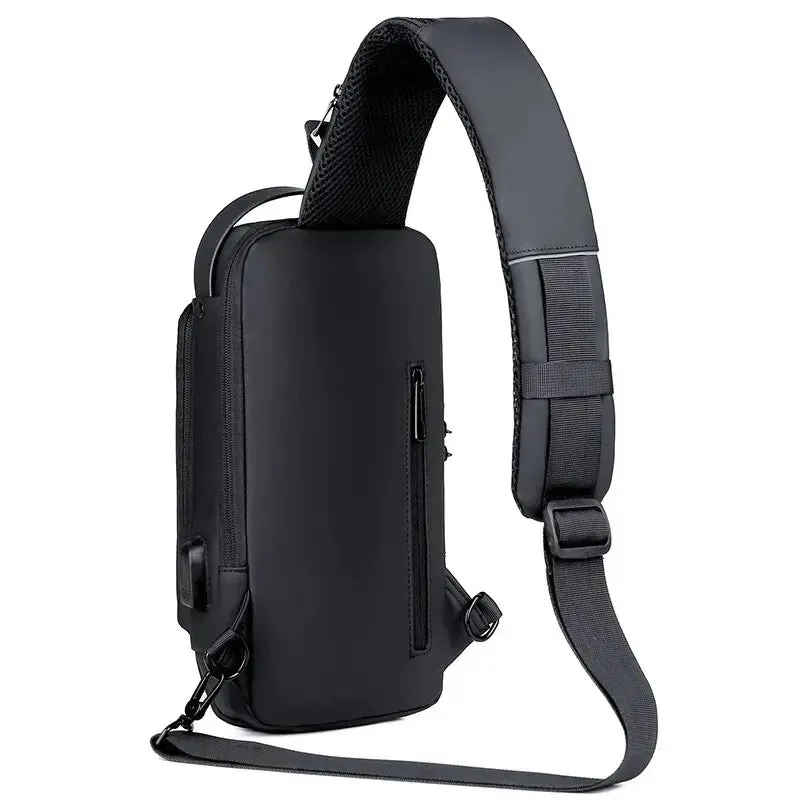 Secure Your Essentials with Our Multifunctional Anti-Theft USB Shoulder Bag for Men