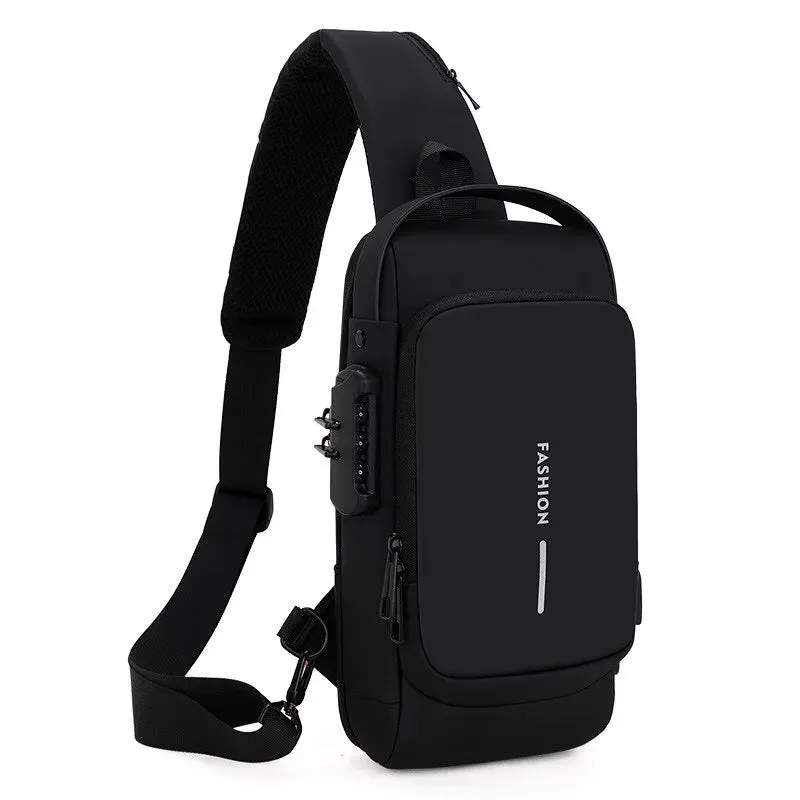 Secure Your Essentials with Our Multifunctional Anti-Theft USB Shoulder Bag for Men