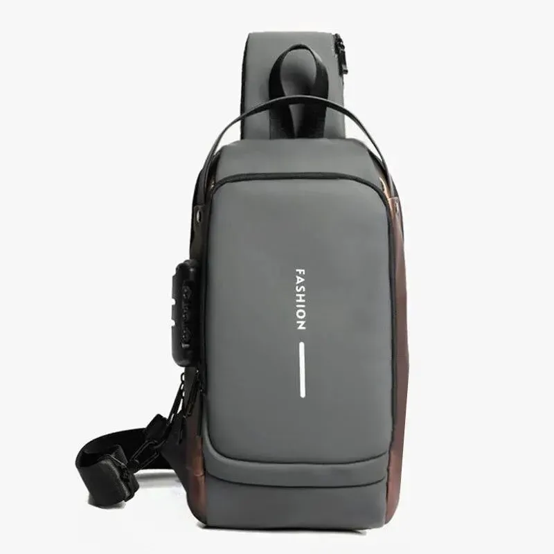 Secure Your Essentials with Our Multifunctional Anti-Theft USB Shoulder Bag for Men