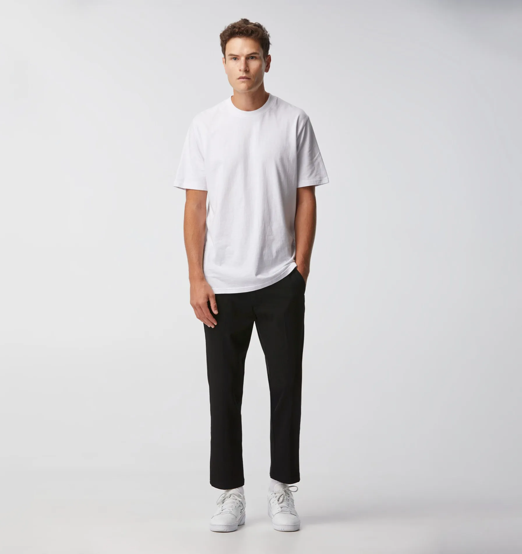 Seersucker Slim Kobe Pant - Black