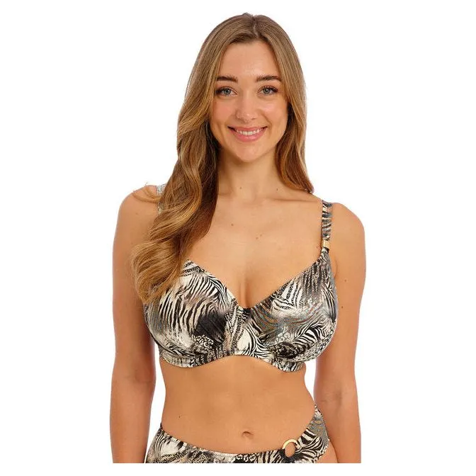 Seraya Sands underwired gathered full cup bikini top