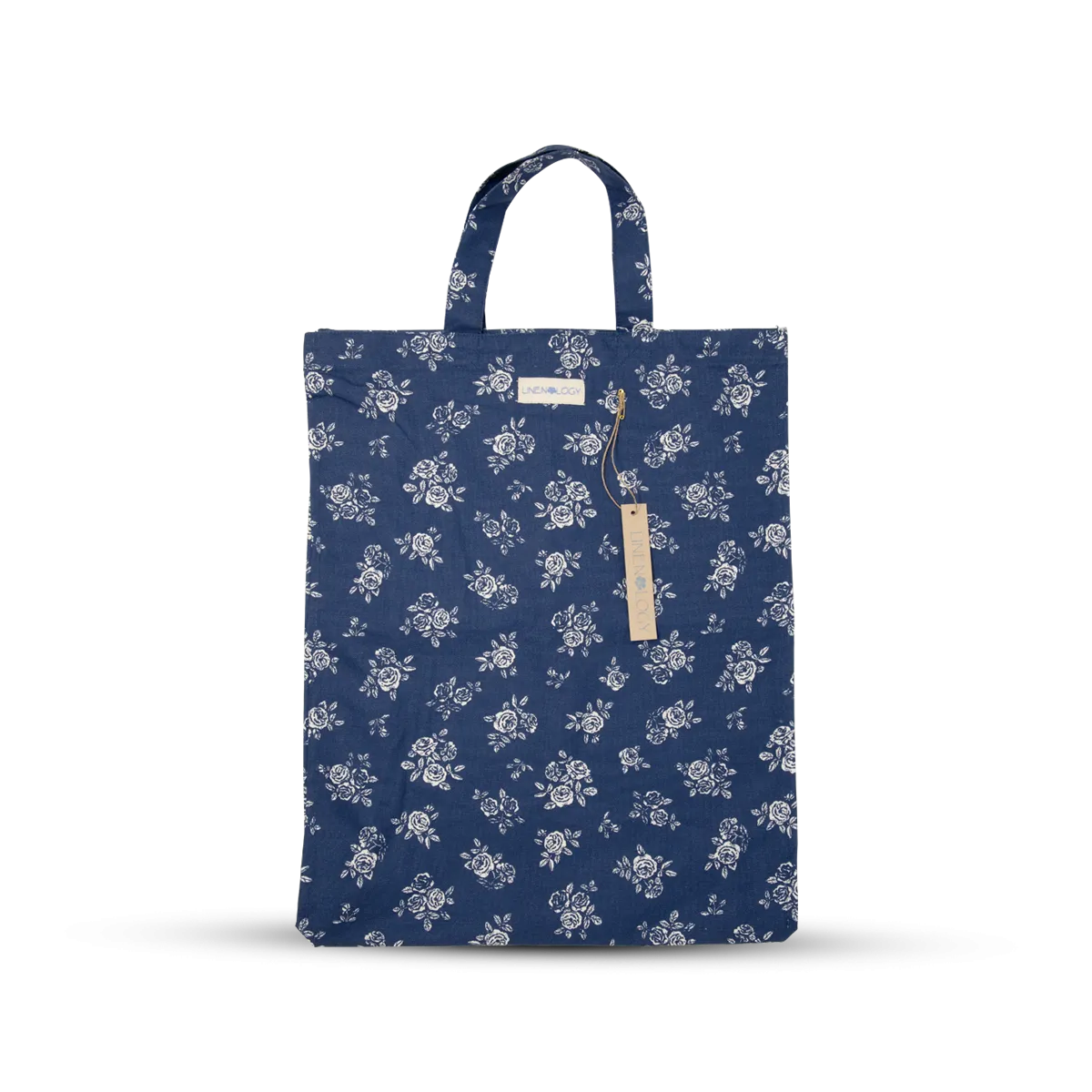 Shopping Bag - English Rose - Navy