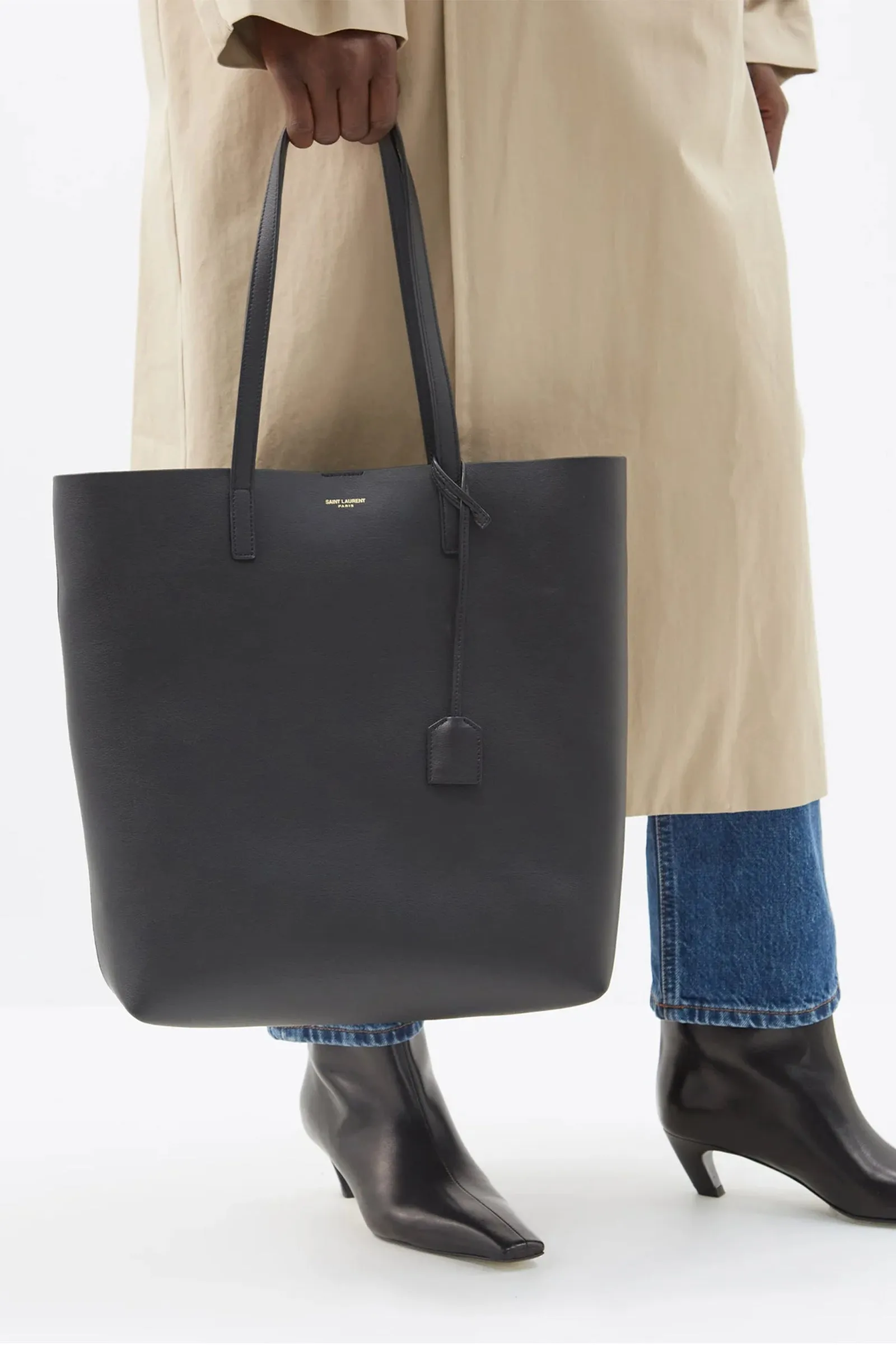 Shopping Leather Tote Bag