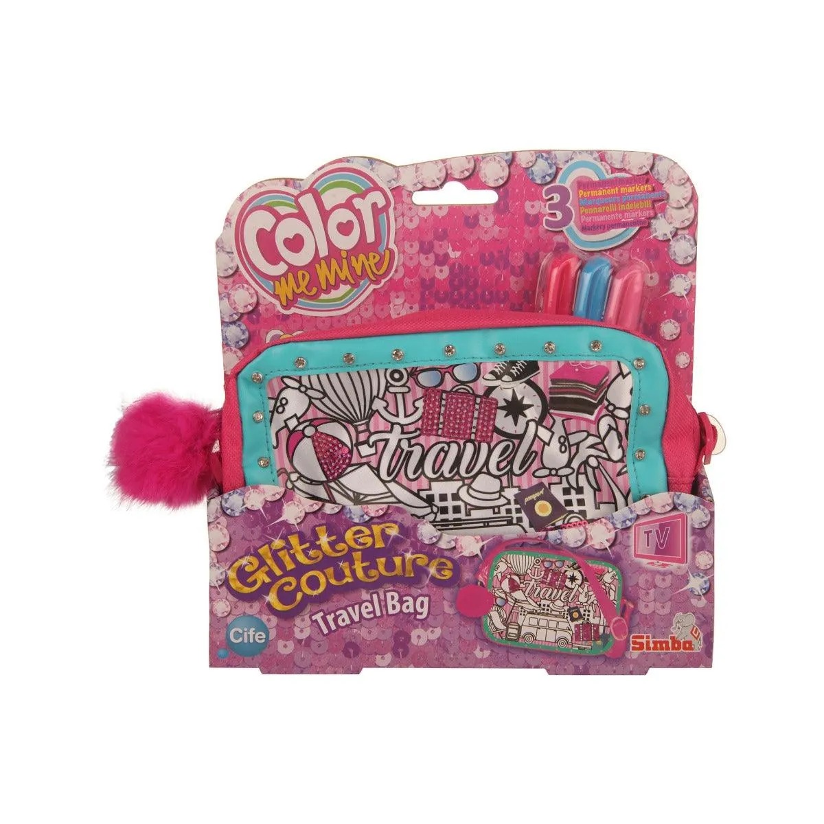 Simba Color Me Mine Glitter Couture Travel Bag