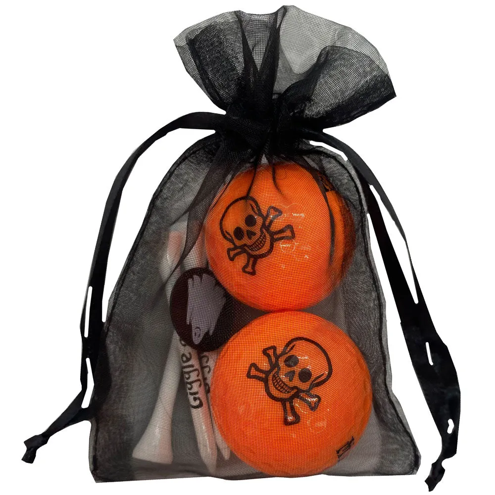 Skull & Crossbones 2 Golf Balls & 4 Tees Pack