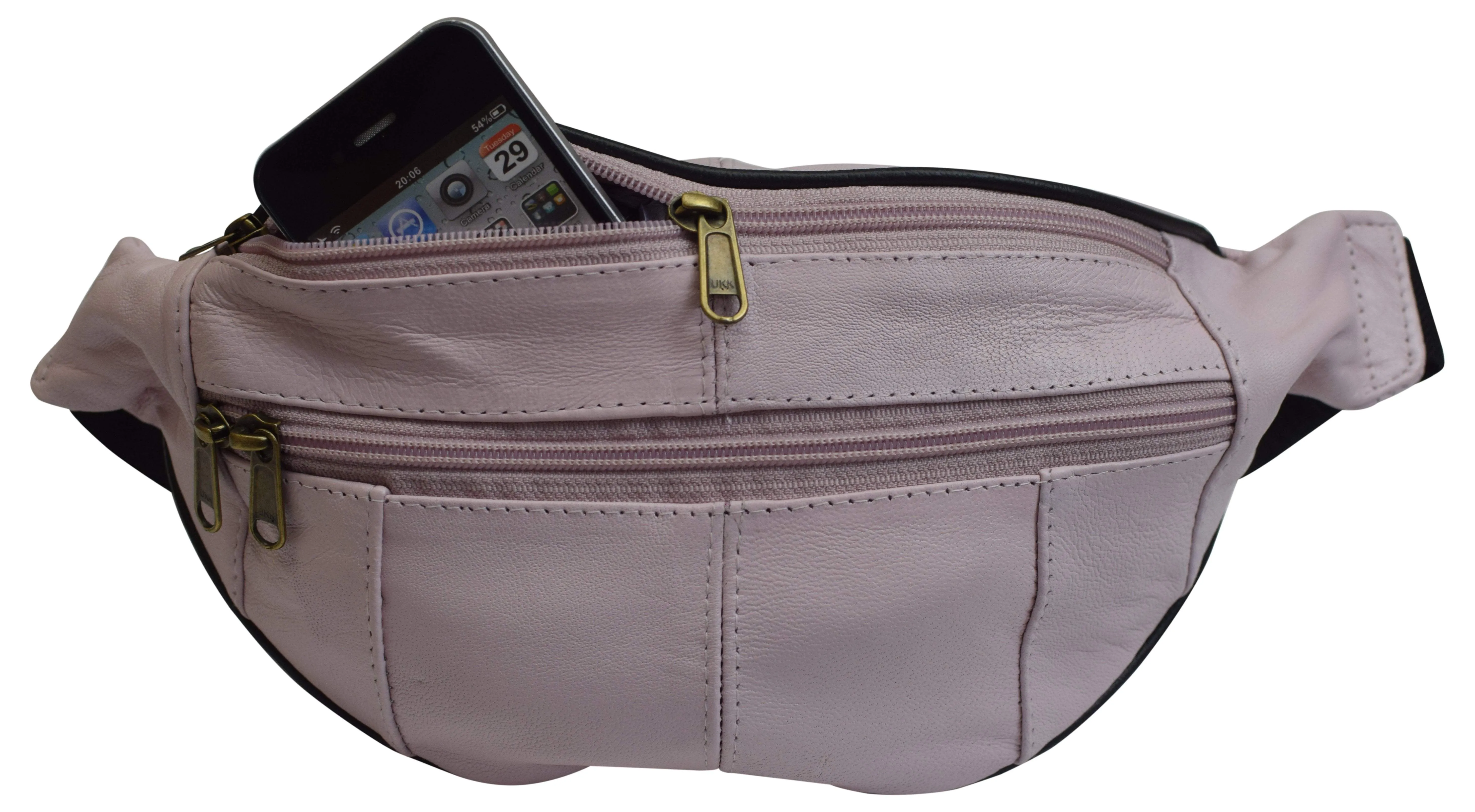 Slim Genuine Leather Waist Pouch Fanny Pack Multiple Colors