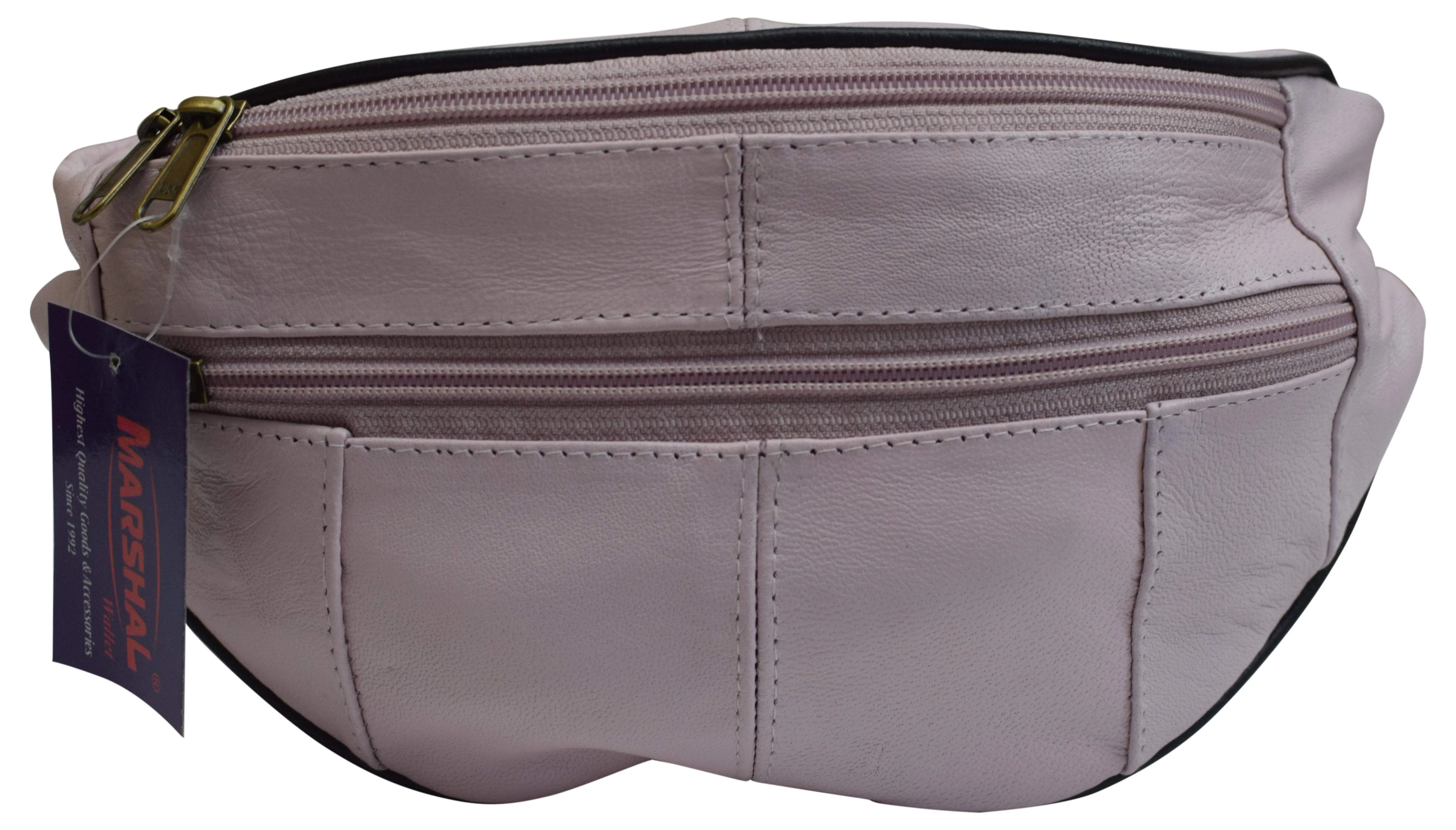 Slim Genuine Leather Waist Pouch Fanny Pack Multiple Colors