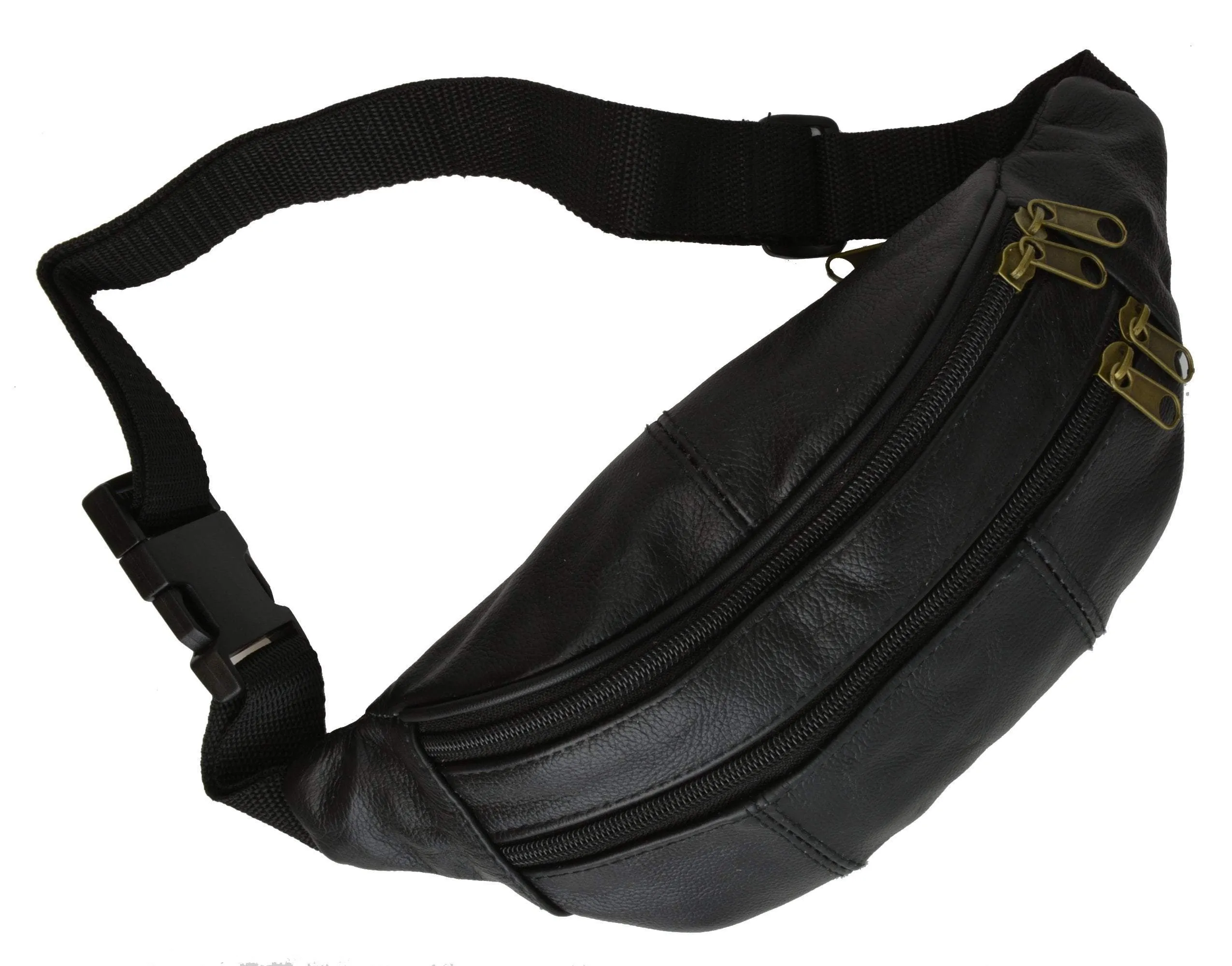 Slim Genuine Leather Waist Pouch Fanny Pack Multiple Colors