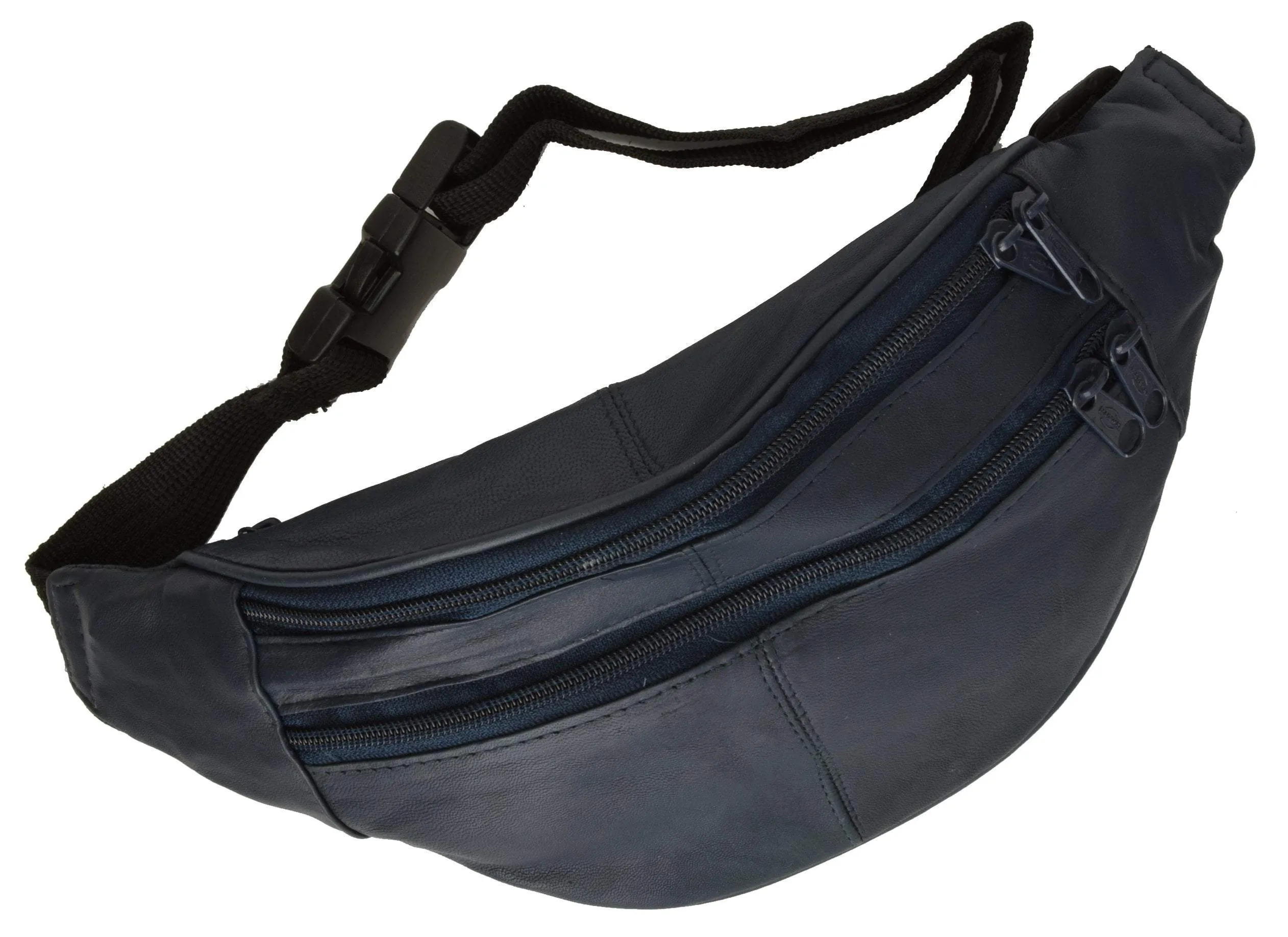 Slim Genuine Leather Waist Pouch Fanny Pack Multiple Colors