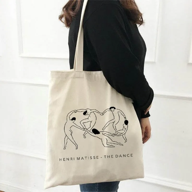 Sohiwoo Indie Aesthetic Shopping Bag Matisse Print