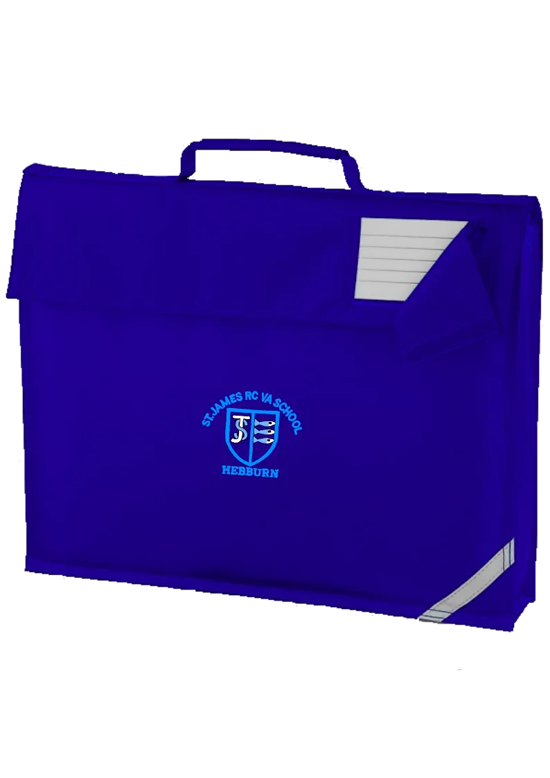 St James R.C.V.A. Primary School Royal Blue Book Bag