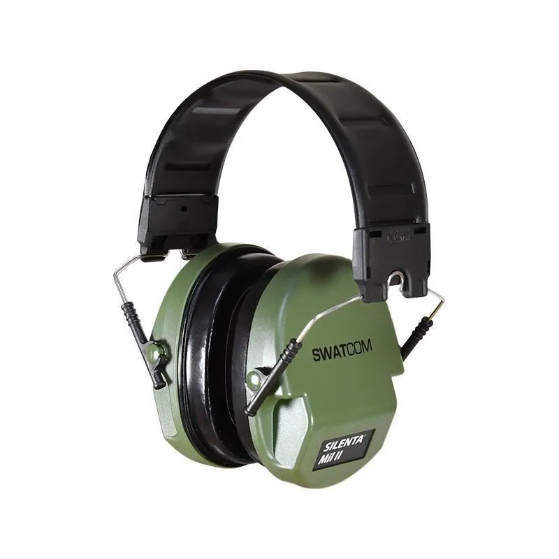 SWATCOM SILENTA Mil II Passive Ear Defenders - Green