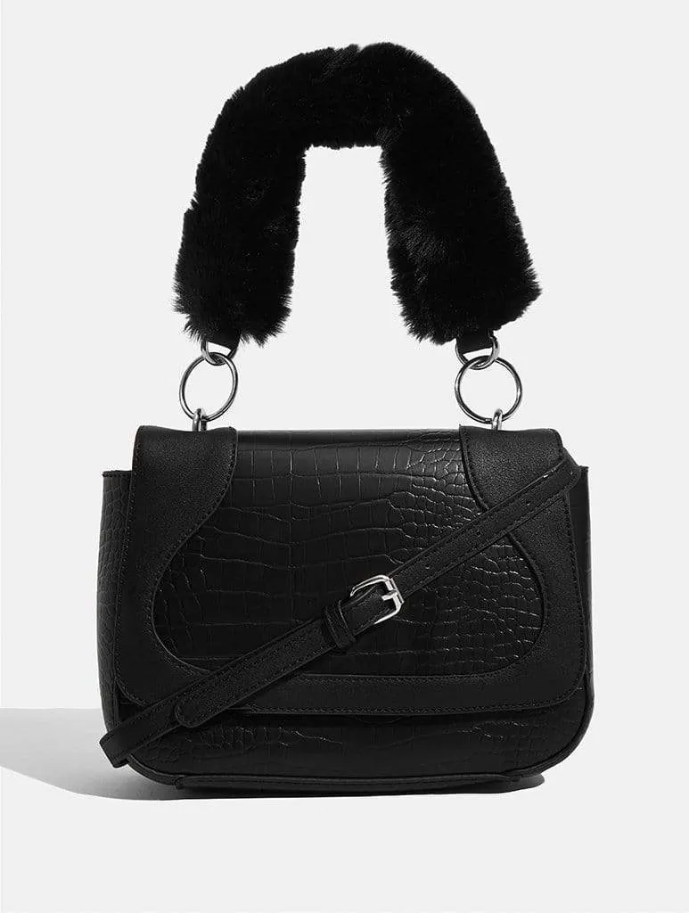 Tasmin Croc Shoulder Bag