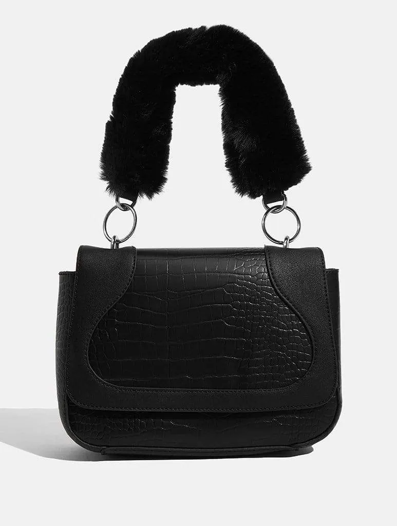 Tasmin Croc Shoulder Bag