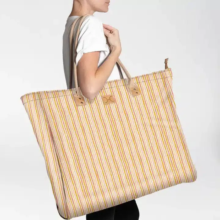 Thandana Laminated Fabric Jumbo Beach Bag