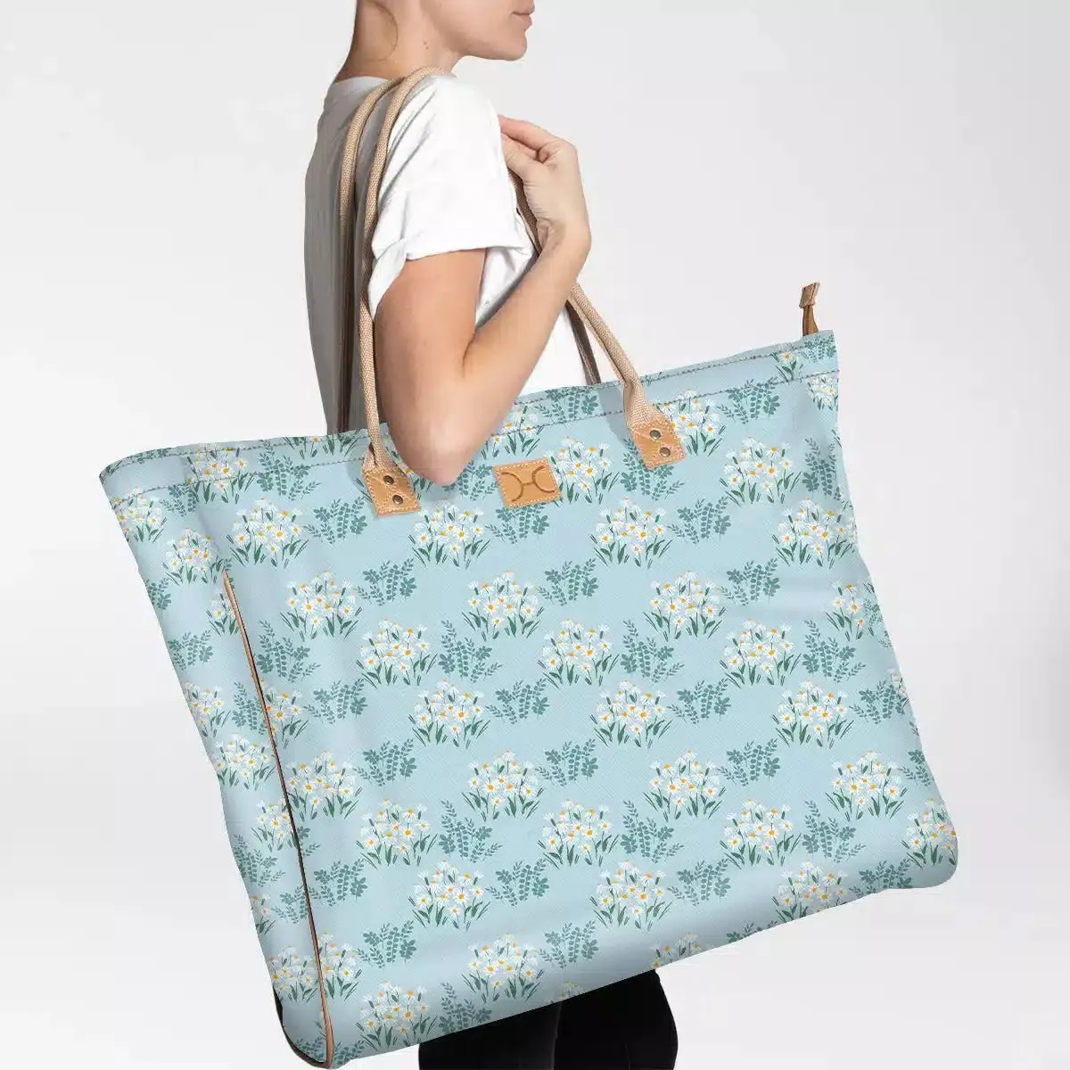 Thandana Laminated Fabric Jumbo Beach Bag