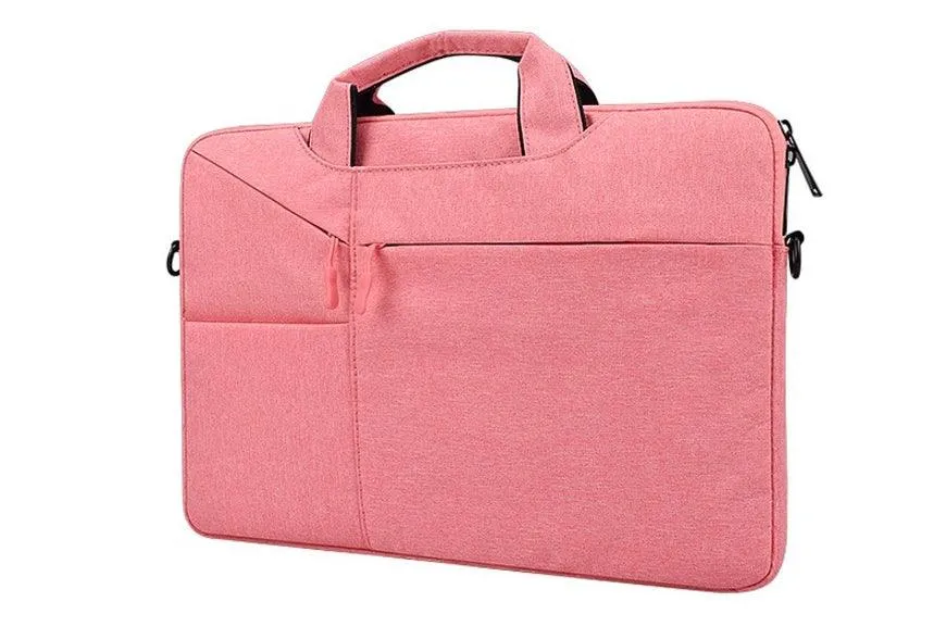 The Latest Casual Business Inner Padded Laptop Bag-Pink