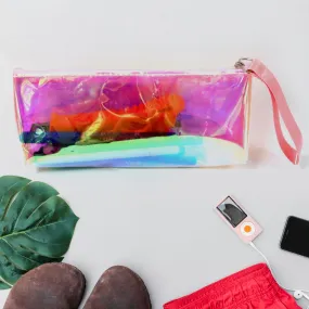 Transparent Pencil Pouch / Case PVC Waterproof Pen Bag With Carry trap (1 Pc)