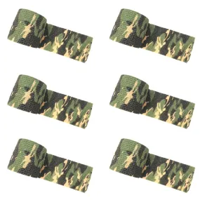 US 6-12 Pack Tactical Self-Adhesive Camouflage Tape For Outdoor Hunting Backpack