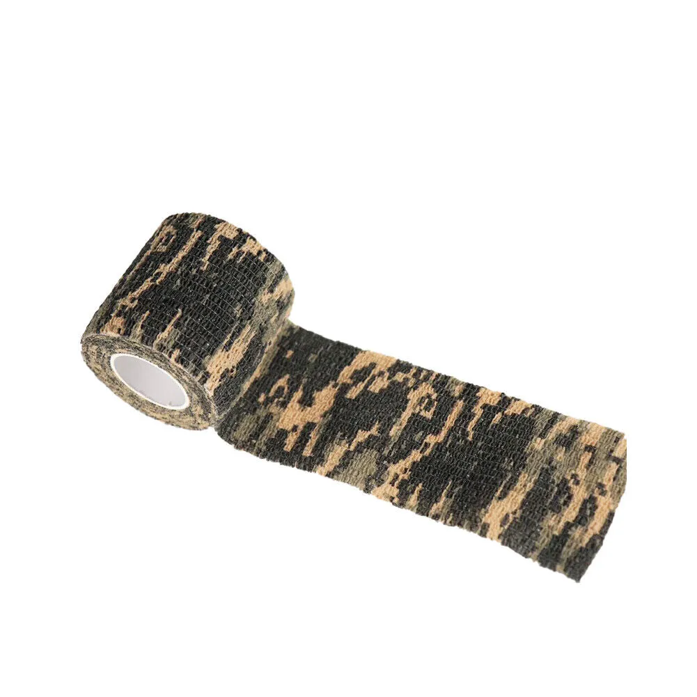 US 6-12 Pack Tactical Self-Adhesive Camouflage Tape For Outdoor Hunting Backpack