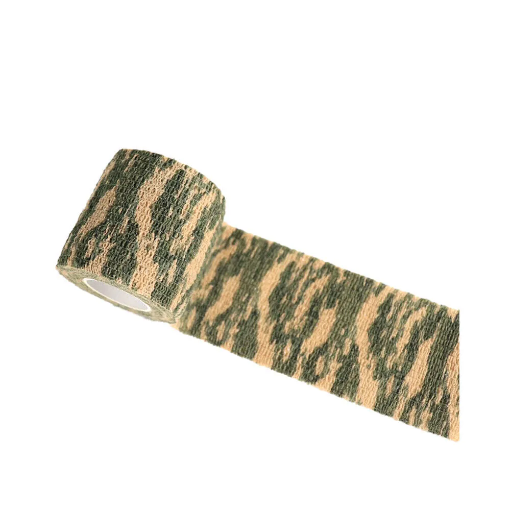 US 6-12 Pack Tactical Self-Adhesive Camouflage Tape For Outdoor Hunting Backpack