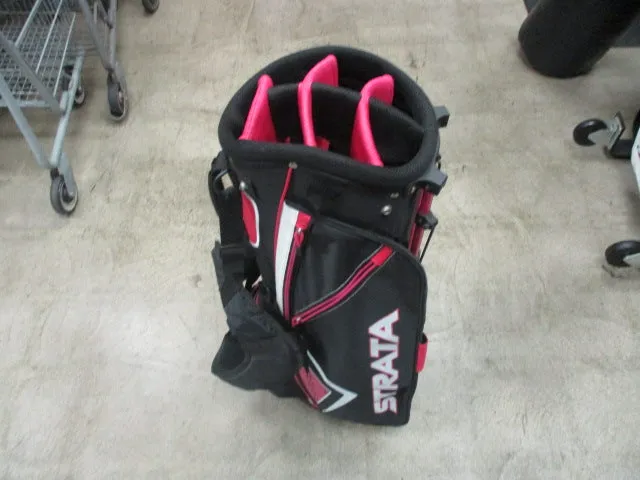 Used Strata Pink Golf Stand Bag