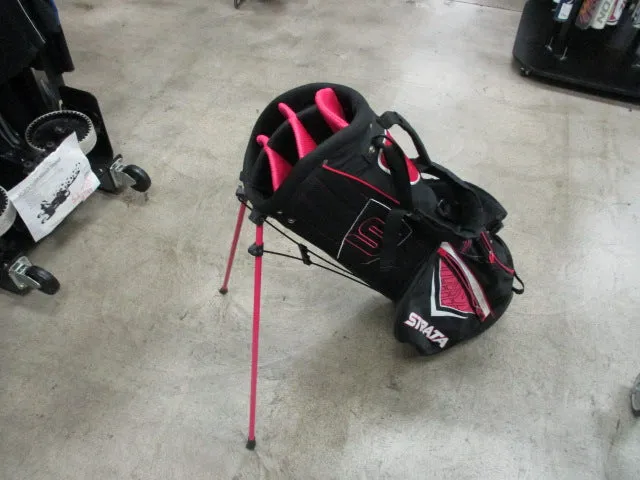 Used Strata Pink Golf Stand Bag