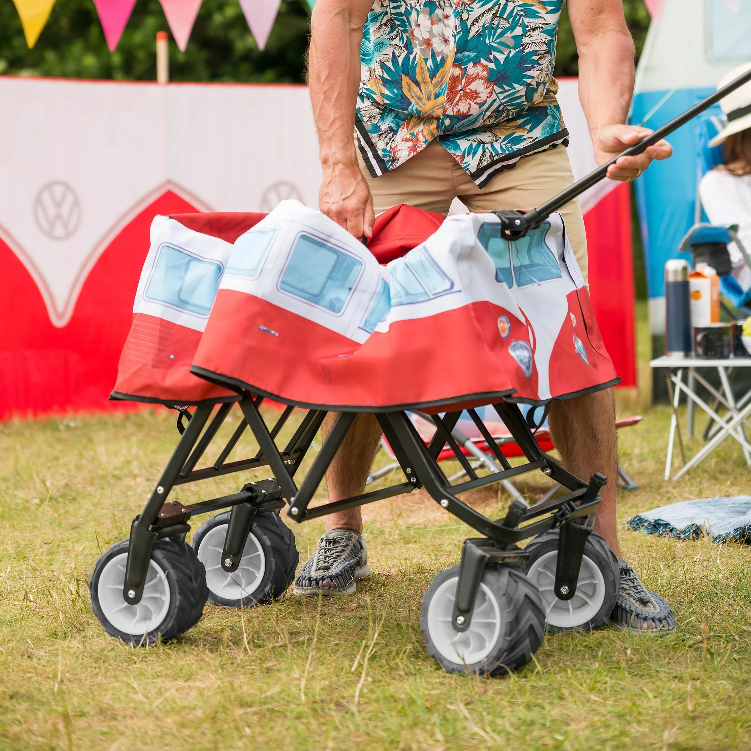 VW Foldable Trolley - Titan Red