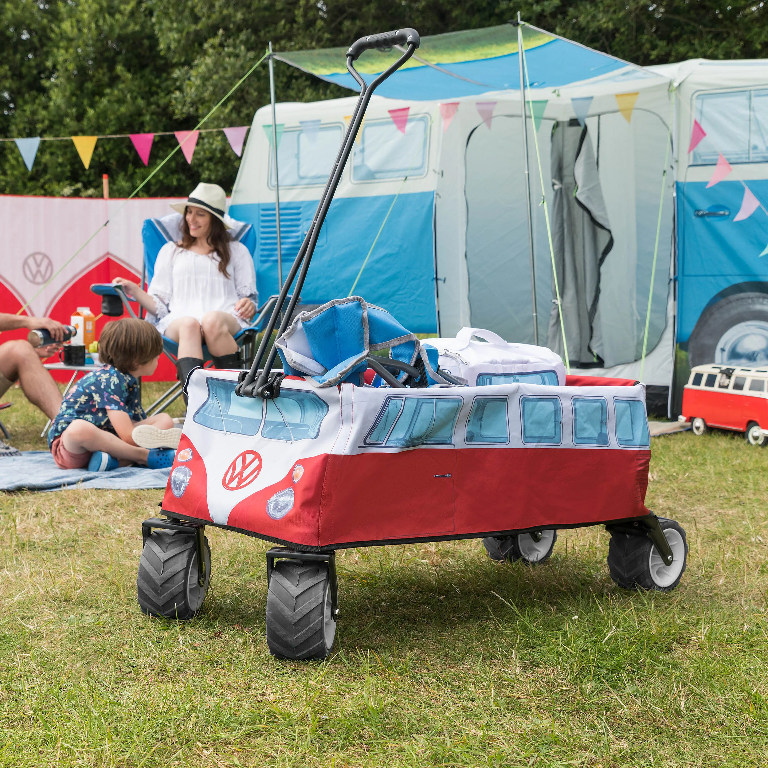 VW Foldable Trolley - Titan Red