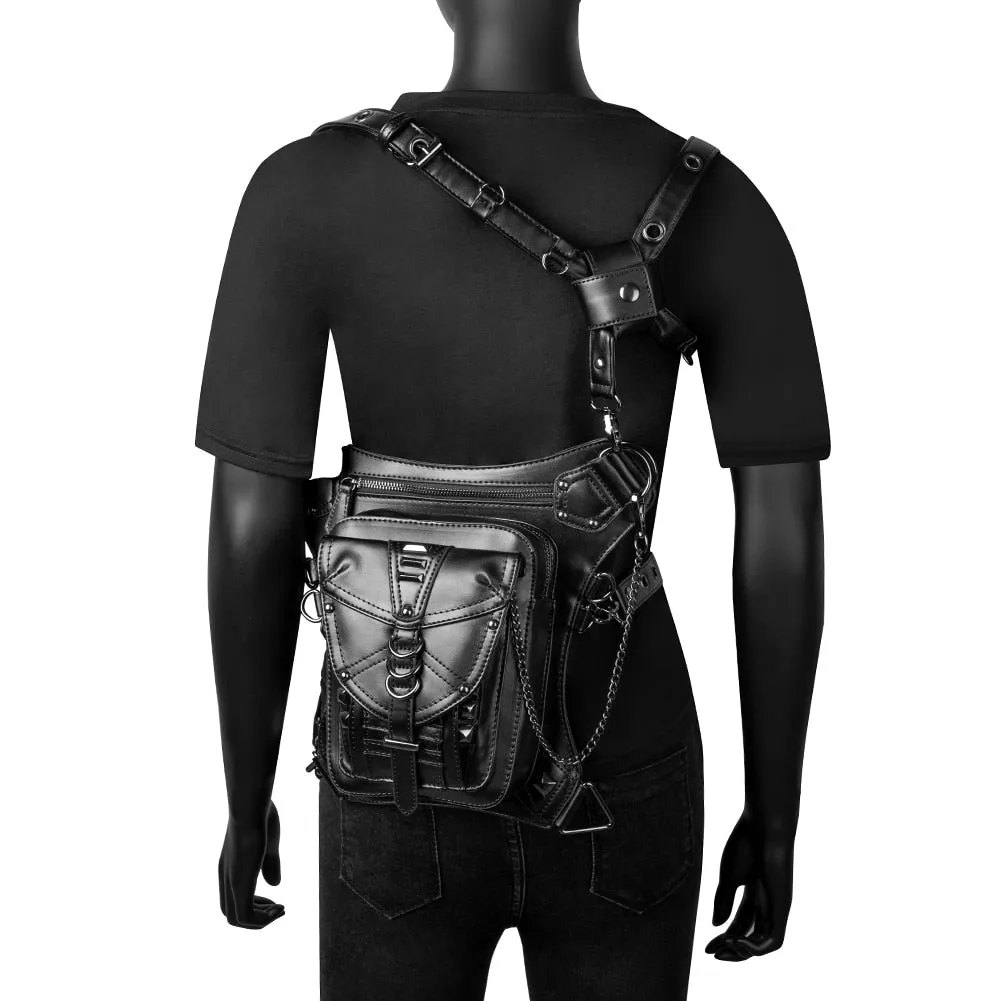 Waist Bag Gothic Biker Hip Leg Steampunk Holster Shoulder Bag