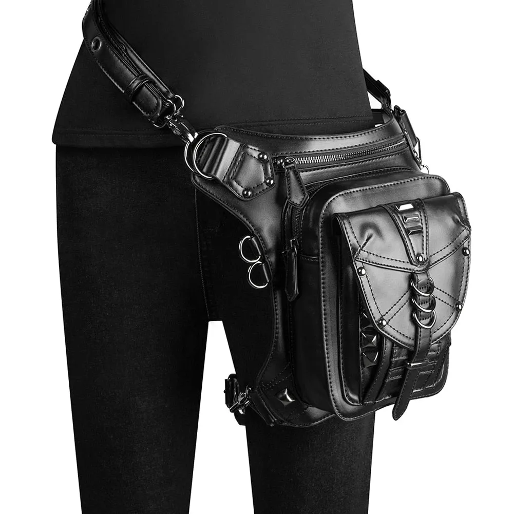 Waist Bag Gothic Biker Hip Leg Steampunk Holster Shoulder Bag