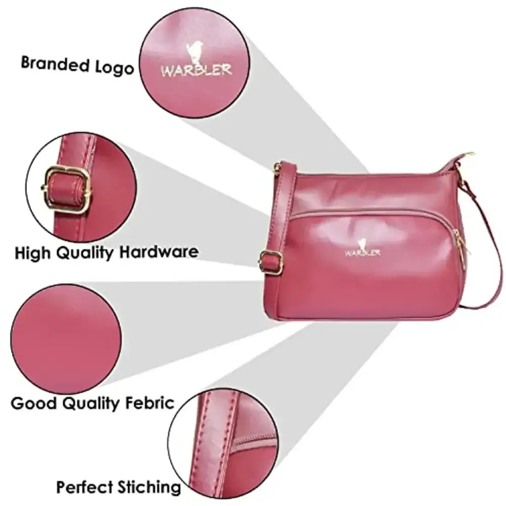 Warbler Sling Bag For Women's And Girl's |Pink