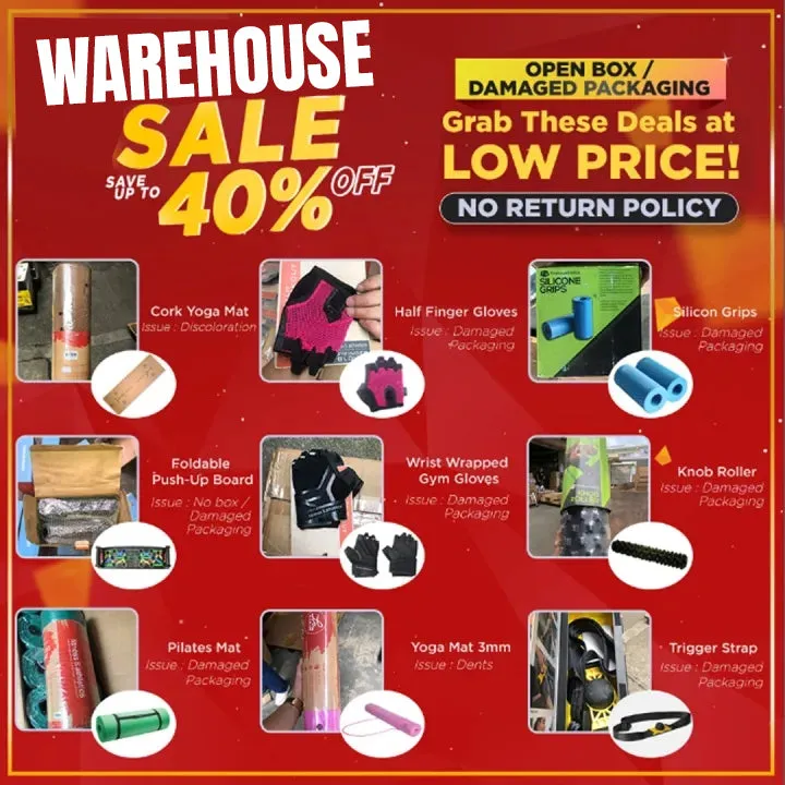 [WAREHOUSE Sale!!] - Fitness and Athletics Foldable Push-up Board [Issue: Dirty / No Box] - NO RETURN POLICY!!