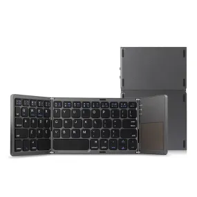 Wireless Foldable Bluetooth Keyboard with TouchPad