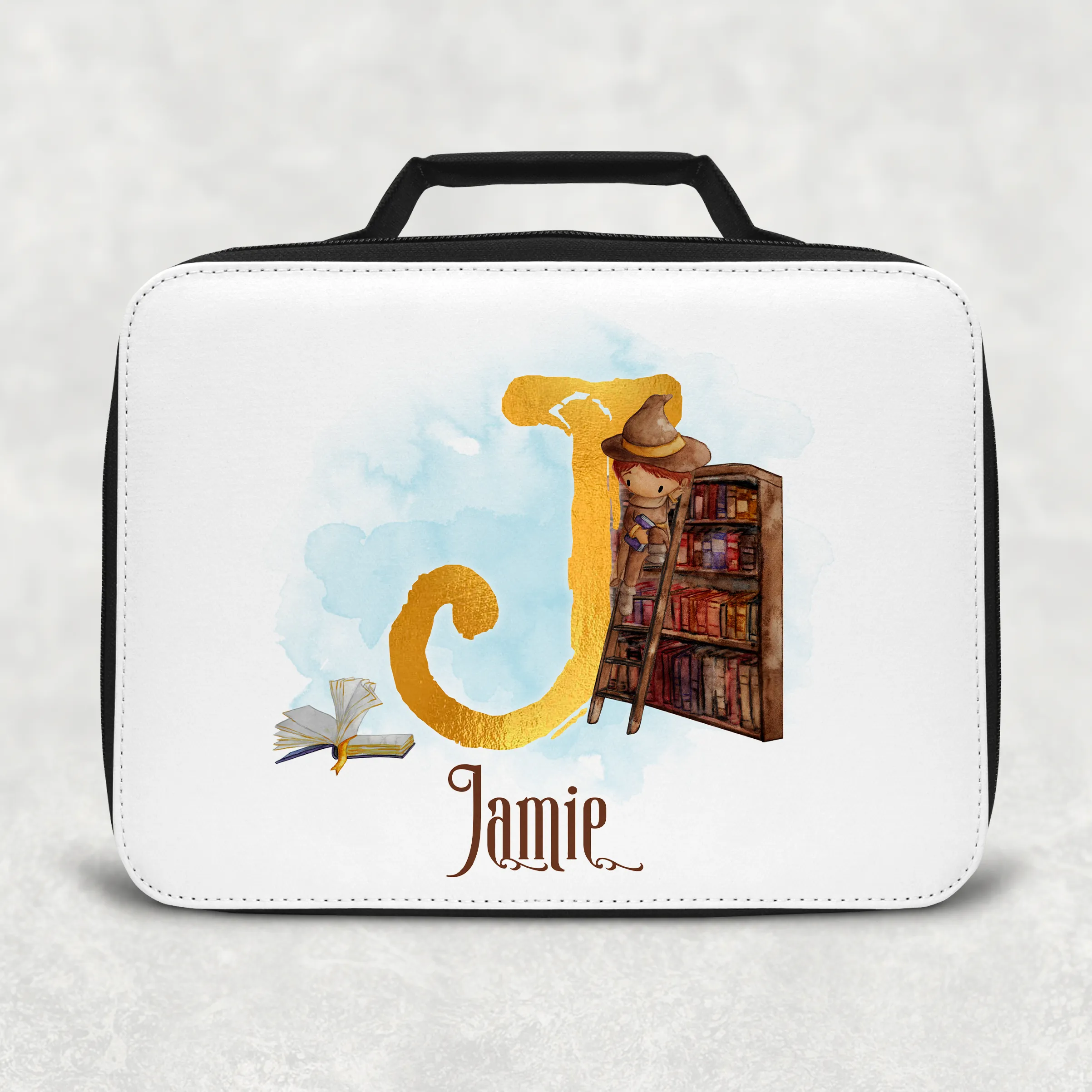 Wizard Alphabet Personalised Insulated Lunch Bag